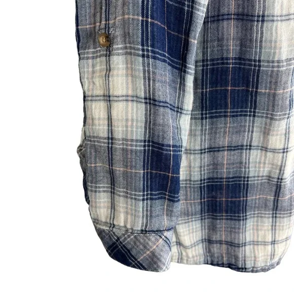 J. Jill Denim Plaid Shirt, Medium - Picture 6 of 8